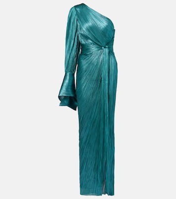 Robe longue Palmer asymétrique en soie | Maria Lucia Hohan