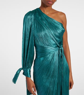 Robe longue Palmer asymétrique en soie | Maria Lucia Hohan