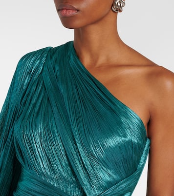 Robe longue Palmer asymétrique en soie | Maria Lucia Hohan