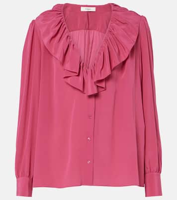 Blusa in seta con volant | Chloé