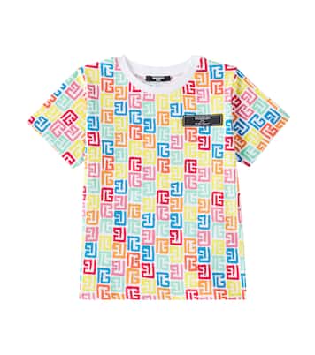Camiseta de algodón estampada | Balmain Kids