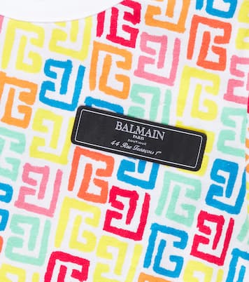 Camiseta de algodón estampada | Balmain Kids