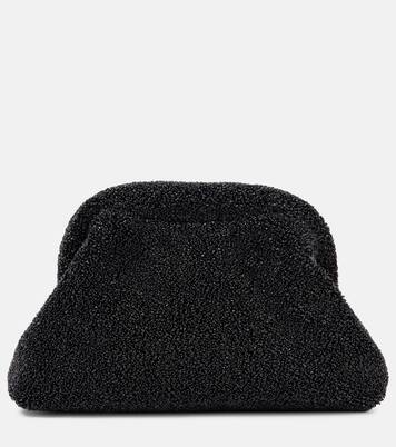 Mira raffia-effect clutch | The Row