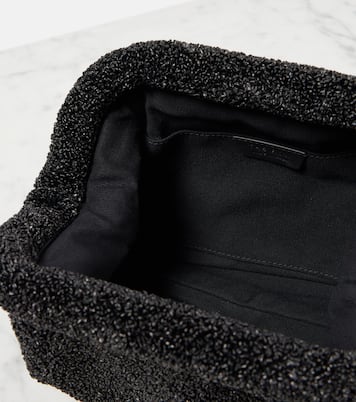 Mira raffia-effect clutch | The Row