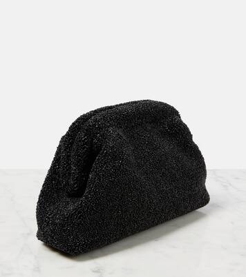 Mira raffia-effect clutch | The Row