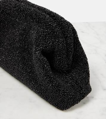 Mira raffia-effect clutch | The Row
