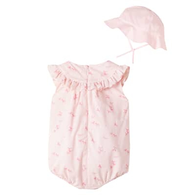 Baby - Set di cappello e tuta corta in cotone | Chloé Kids