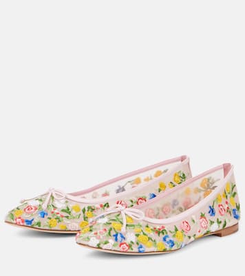 Ballerines Verdino brodées  | Manolo Blahnik