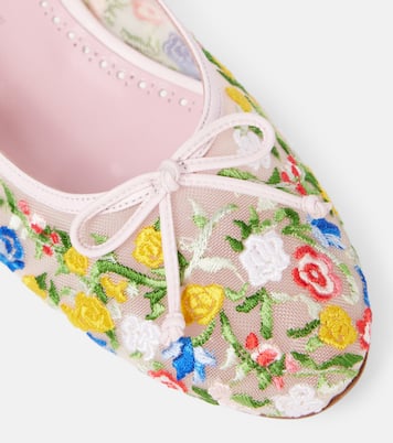 Ballerines Verdino brodées  | Manolo Blahnik
