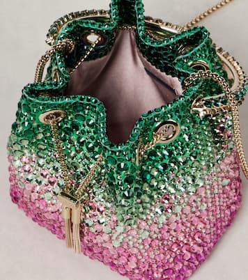 Bucket-Bag Bon Bon Small mit Kristallen | Jimmy Choo