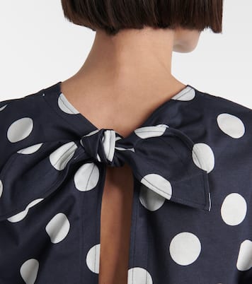 T-shirt cropped in cotone a pois | Patou