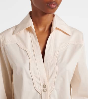 Cotton-blend poplin shirt | Johanna Ortiz