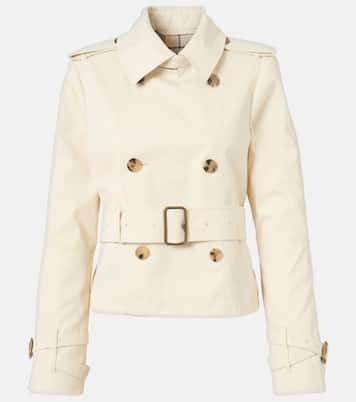 Trench cropped in gabardine | Burberry
