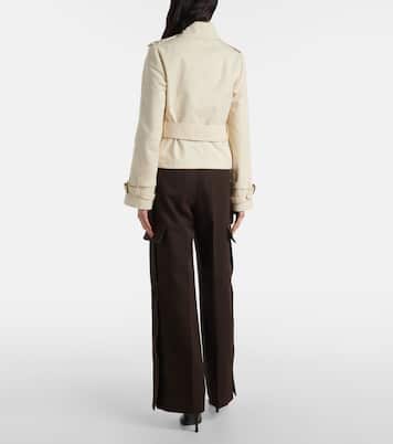 Trench cropped in gabardine | Burberry