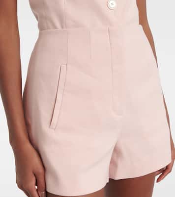 Shorts Jazmin in misto lino a vita alta | Veronica Beard