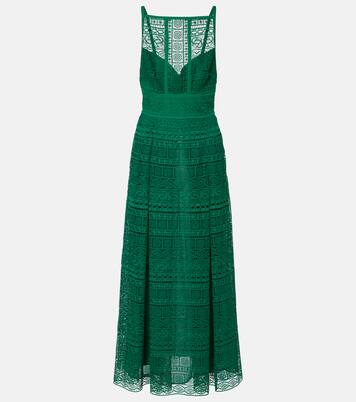 Vestido midi de macramé | Elie Saab