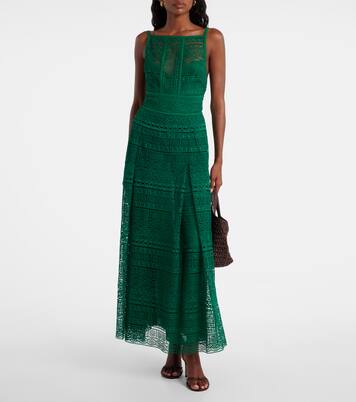 Vestido midi de macramé | Elie Saab