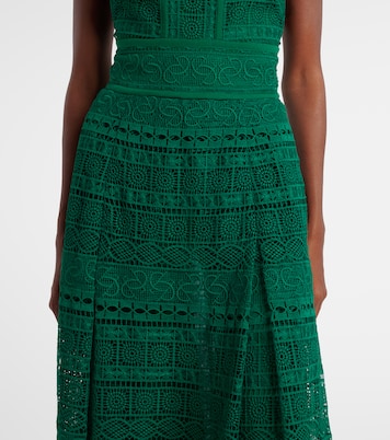 Vestido midi de macramé | Elie Saab