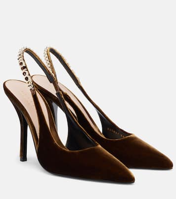 Signoria velvet slingback pumps | Gucci