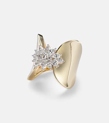 Golden Strada 18kt gold ring with diamonds | Yeprem