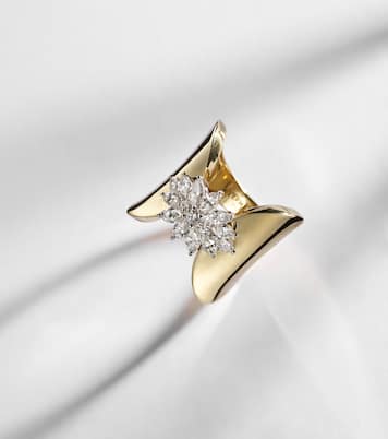 Golden Strada 18kt gold ring with diamonds | Yeprem