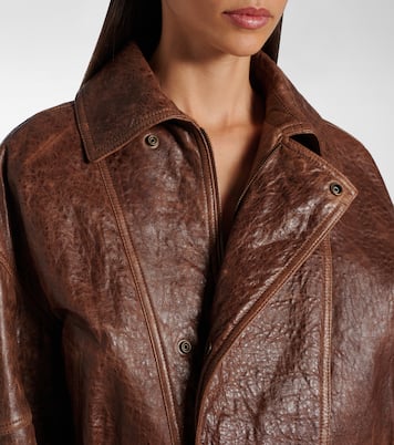 Veste bomber en cuir | Saint Laurent