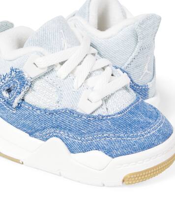 Baby Sneakers Jordan 4 Retro aus Denim | Nike Kids