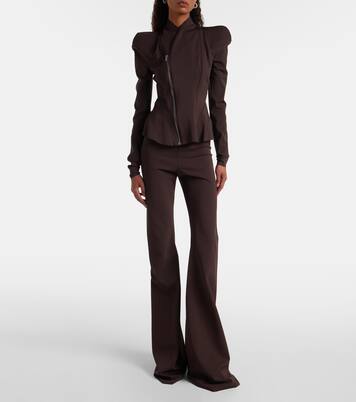 Pantalon flare Dirt à taille haute | Rick Owens