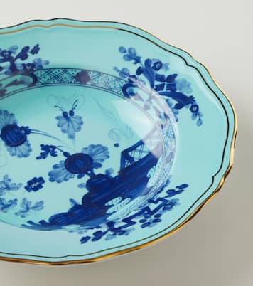 Plato hondo Oriente Italiano de porcelana | Ginori 1735