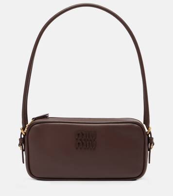 Leather shoulder bag | Miu Miu