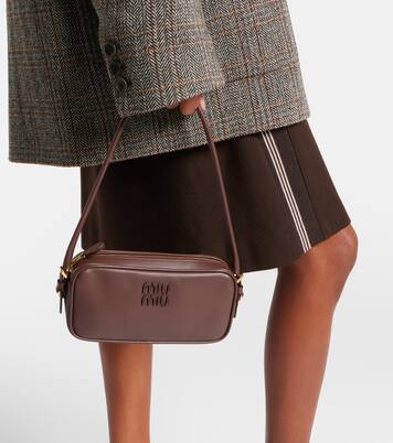 Leather shoulder bag | Miu Miu