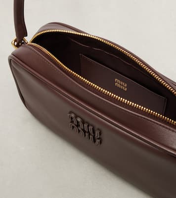 Leather shoulder bag | Miu Miu
