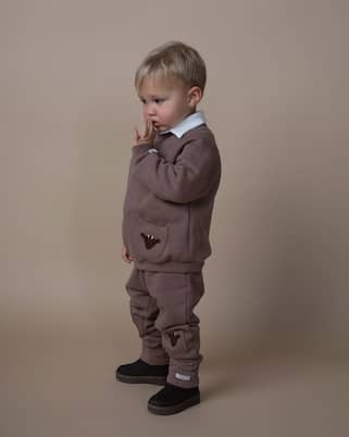 Baby Joek appliqué cotton sweatpants | Donsje