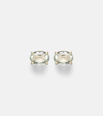 18kt gold earrings with amethyst and diamonds | Shay Jewelry
