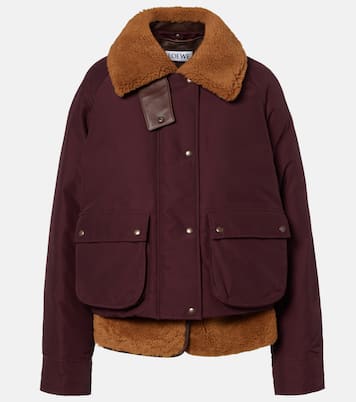Wattierte Jacke mit Shearling | Loewe