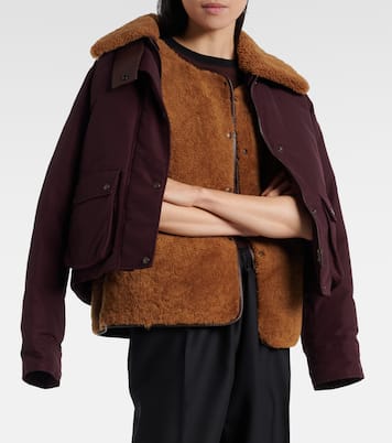 Wattierte Jacke mit Shearling | Loewe
