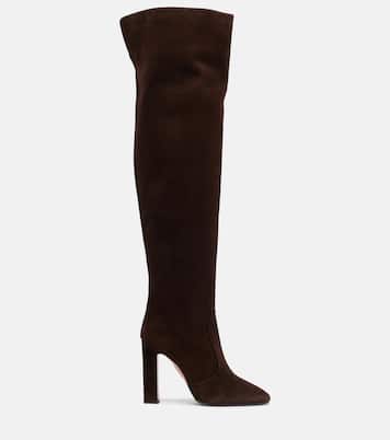 Joplin 105绒面革及膝靴 | Aquazzura