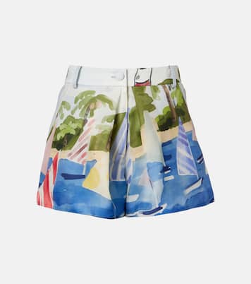 Bedruckte Shorts Josie aus Seide | Leo Lin