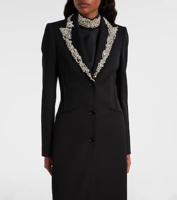 缀饰羊毛大衣 | McQueen