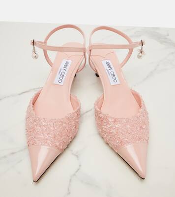 Aren tweed slingback pumps | Jimmy Choo