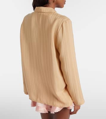 Striped silk shirt | Saint Laurent