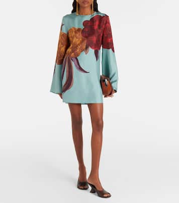 Supremes Swing floral silk minidress | La DoubleJ