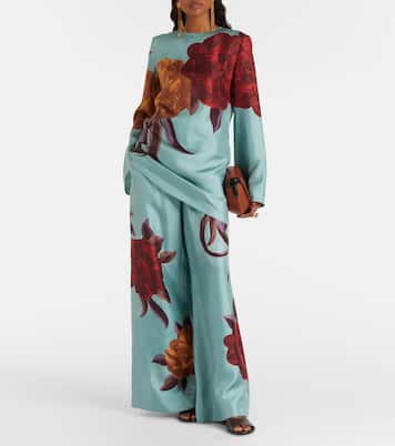 Supremes Swing floral silk minidress | La DoubleJ