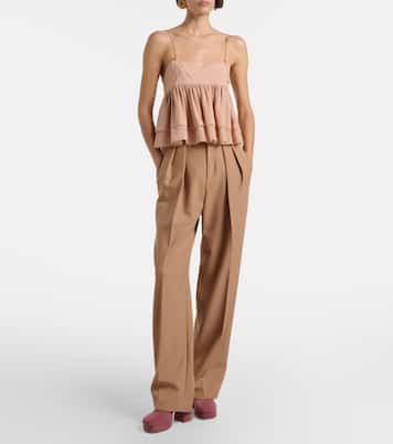 Gathered silk top | Chloé