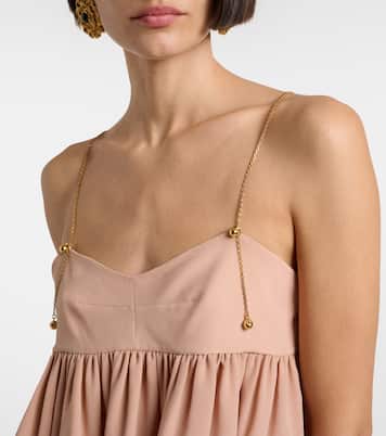 Gathered silk top | Chloé