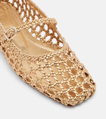 Bailarinas Mary Jane Paris de piel trenzada | Souliers Martinez