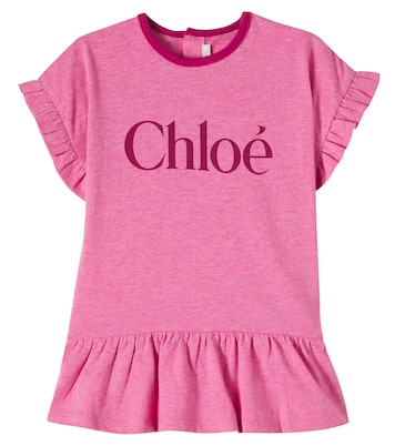 Baby logo cotton dress | Chloé Kids