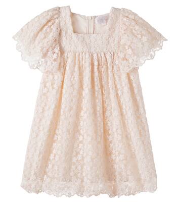 Robe brodée en tulle à fleurs | Petite Amalie  