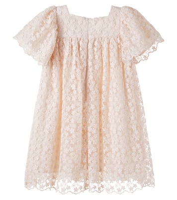 Robe brodée en tulle à fleurs | Petite Amalie  