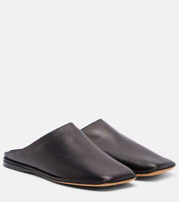 Piper leather mules | The Row